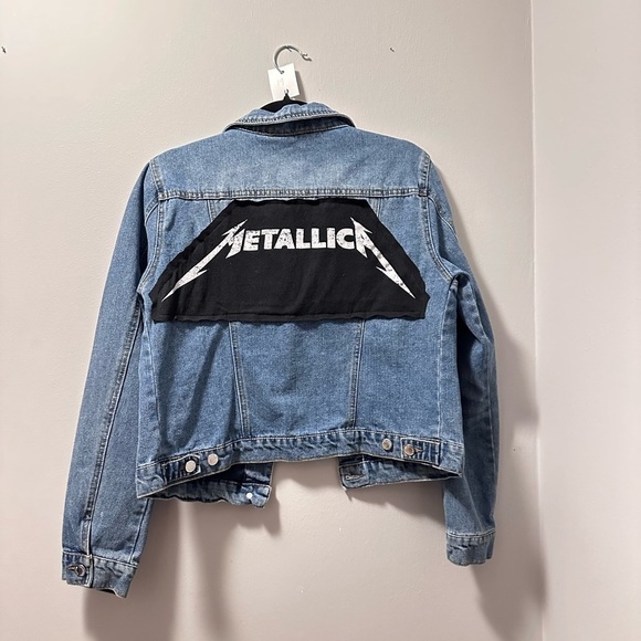 Metallica denim jacket up cycle extra large - Picture 3 of 4